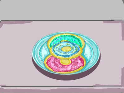 Donuts- Digital Drawing content creation creative design design illustration