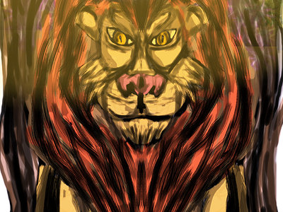 The Great Lion Of Judah - Digital Drawing Art