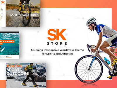 SK store, eCommerce website bikes skateboard sports website xtreme