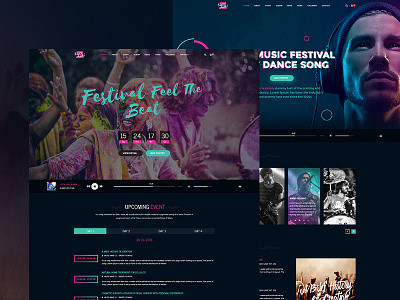 Steve Aoki event festivals music bands webdesign