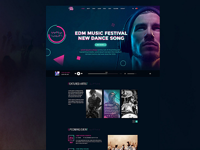 Stve_Aoki event festivals music bands webdesign