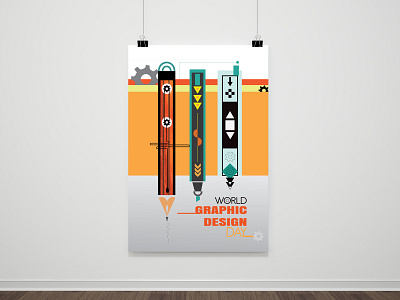WORLD GRAPHIC DESIGN DAY billboard design illustraion poster design