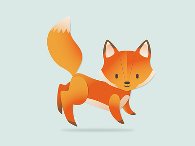 Skeccio Fox by ameliastefani animal illustration children children book cute design fox