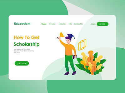 Education Illustration for UI UX Website Design design illustration logo ui ux website