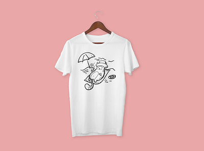 T-shirt design (Cat Illustration) cat cute design illustration t shirt design t shirt illustration
