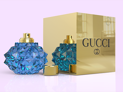 Gucci Perfume 3d model 3dmax gucci keyshot perfume vray