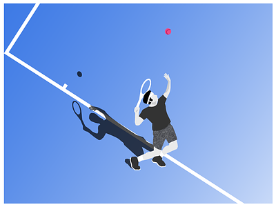 #DoingThings dribbble debut graphic design illustration outdoor voices ov sports tennis