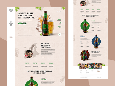 Flavord 🍻 beer branding bravery craftbeer landingpage onepage ui ux web webdesign website wordpress