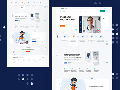 Healthkon 👩‍⚕️ branding chatapp design doctor health landingpage medical onepage ui ux videoapp videochat web webdesign website
