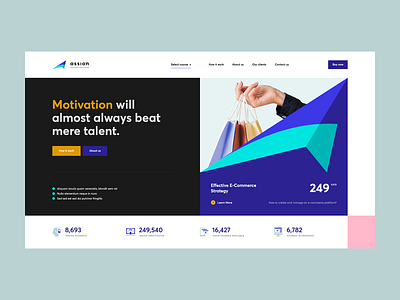 ↗️ ASSION abstract branding course icons landingpage onepage ui ux vector web webdesign webdesigner website