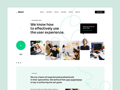 Skilly agency design hero intro landingpage onepage poland ui uiagency ux uxagency visiontrust web webdesign webdesigner website wordpress