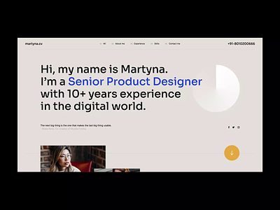 martyna.cv agency animation cv design katowice landingpage minimalistic onepage poland theme typography ui ux visiontrust web webdesign webdesigner website website design wordpress