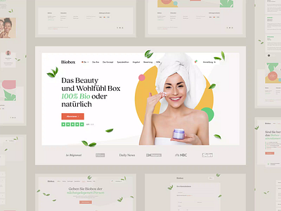 Biobox 🌿 beauty box cosmetics design ecommerce healthy landingpage natural onepage packingdesign poland shoponline suprisebox ui ux visiontrust web webdesign website wordpress