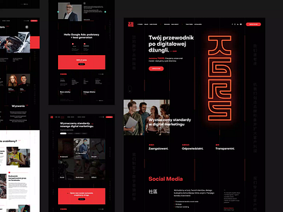 TIGERS 🐯 animations branding design digitalagency logo neon poland socialmedia tigers ui ux web webdesign webdesignagency website