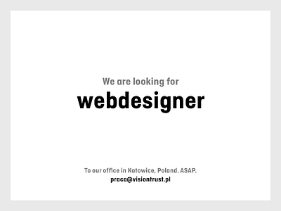 Work / Webdesigner designer graphic katowice office poland webdesign webdesigner work