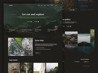 Travel blog 🏔🏕 by Mateusz Madura for Vision Trust on Dribbble