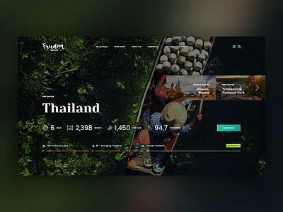 Freedom Traveler blog agency blog design freedom lading page poland thailand theme travel traveler website wordpress