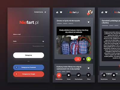 Niefart.pl iOS agency app application funny ios iphone mems mobile poland ui ux