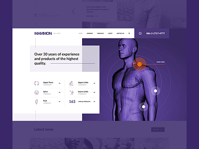 Mammon agency concept creative health poland ui ux visiontrust web website