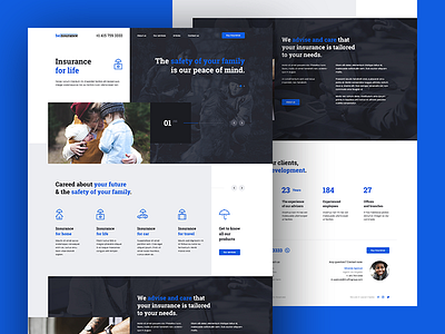 🛡 Insurance agent agency blog concept creativee insurance poland theme ui ux visiontrust web website