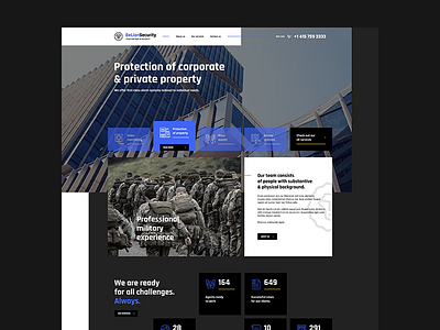 🦁 Lion Security agency blog concept creative poland security theme ui ux visiontrust web website