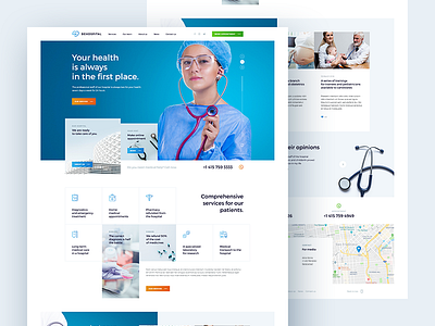 🏨 Medical Clinic agency concept creative health poland ui ux visiontrust web website