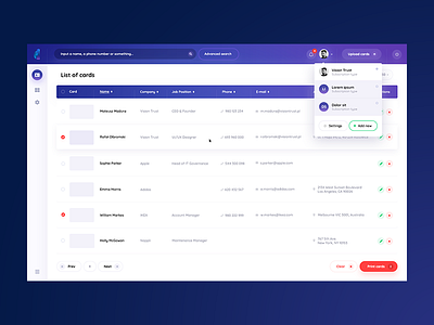 Nappli / User panel by Mateusz Madura for Vision Trust on Dribbble