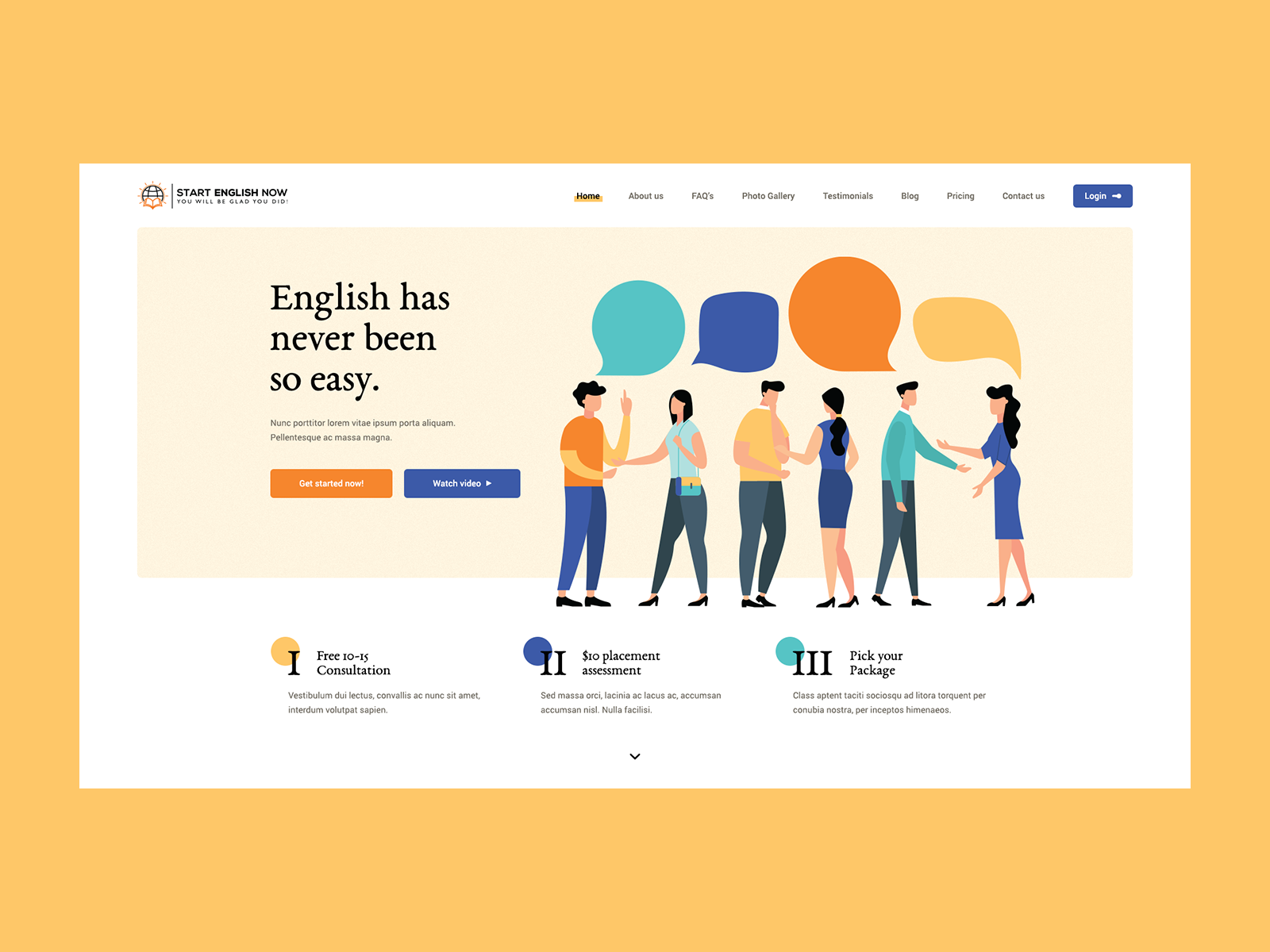 English Now 🇬🇧 agency design english flat illustration katowice language learn lesson onepage people poland teacher ui ux visiontrust website