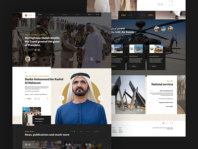 UAE Minister Of State For Defence Affairs agency branding design katowice ladingpage military minimal onepage poland soldier typography ui unitedarabemirates ux visiontrust weapon web website