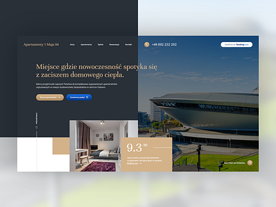 Apartments 1 Maja 94 agency apartmant app booking katowice landingpage mobileapp onepage poland realestate theme ui ux visiontrust web webdesign website wordpress