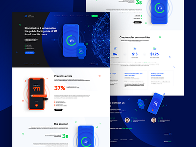 SafeTracer 🚨 agency app design hero landingpage mockup onepage poland safe theme ui usa ux watch web webdesign website website animation welcome wordpress