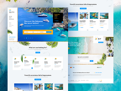 Abaco Tours 🌴 agency app burger design hero island landingpage mockup onepage poland theme travel traveling ui ux web webdesign website welcome wordpress