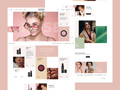 Miracle Herbs app beauty cosmetics design ecommerce hero landingpage minimalist mockup onepage spa theme ui ux web webdesign website welcome woman wordpress