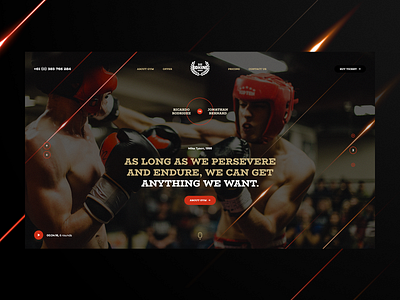 Boxing Club 🥊 agency app box boxing design landingpage minimalist onepage poland sport ui ux visiontrust web webanimation webdesign website