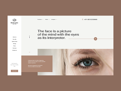 BeOculist 👁 app branding eye landingpage minimalist mockup oculist onepage poland theme ui ux web webdesign webdesigner website wordpress