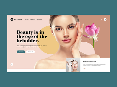 Rejuvalon 💎 agency beauty cosmetic design landingpage minimalism minimalist mockup onepage ui ux web webdesign webdesigner website wordpress