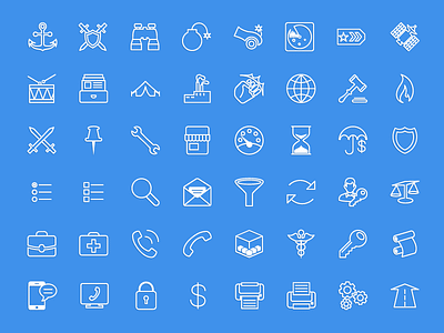 Outline icons (set)