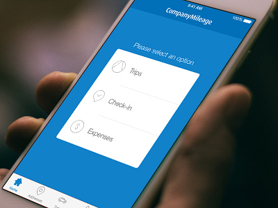 iOS app for mileage company
