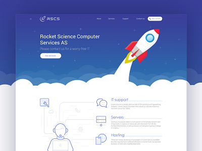 Design for Rocket Science Computer Services company