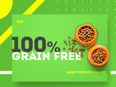 Grain free - animal feed 2017 animal clean color colour design feed grain green minimal pets type
