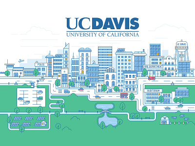 Illustration for major California university