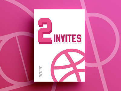 2 Dribbble Invites Giveaway designers dribbble free giveaway invitation invite invites players playground shot vector