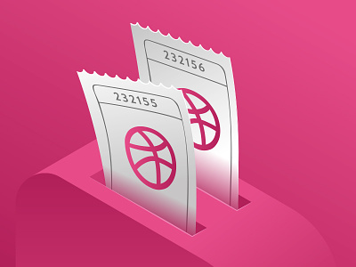 2 Dribbble Invites Giveaway designers dribbble free giveaway invitation invite invites players shot ticket toster vector