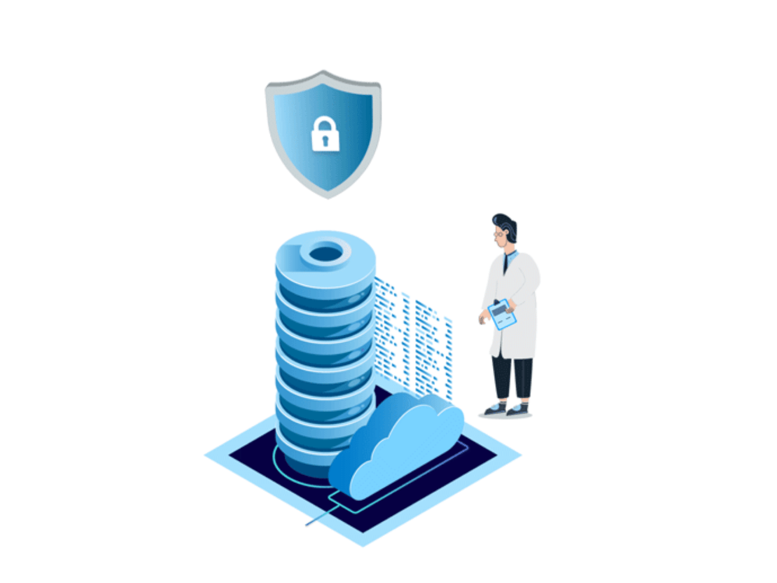 Enterprise-grade Security animation browserstack data graphic illustration security shield