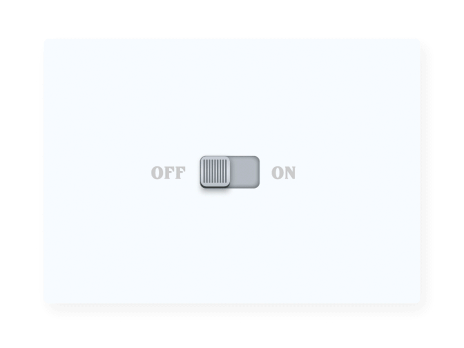Switcher animation button deisgn motion off on skeuomorphic skeuomorphism switch toggle ui ux