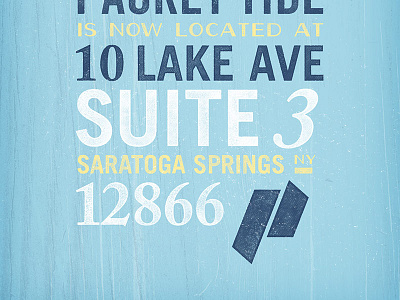 We've moved! poster texture type