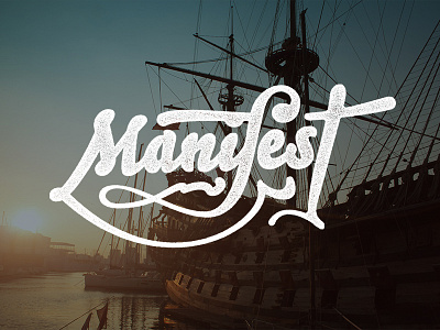 Manifest Mark blog design lettering script texture type typography