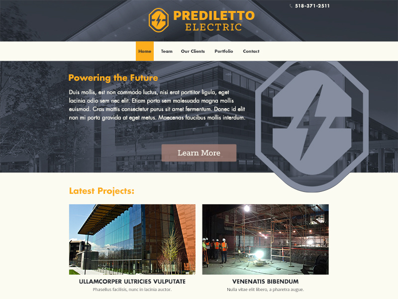 Homepage Concept web design branding design