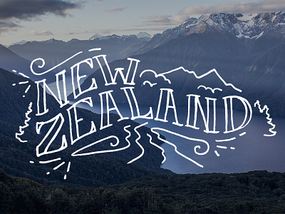 New Zealand hand lettering lettering photography type