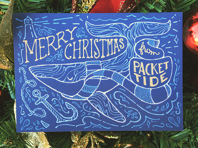 Christmas Card christmas hand lettering holidays illustration print